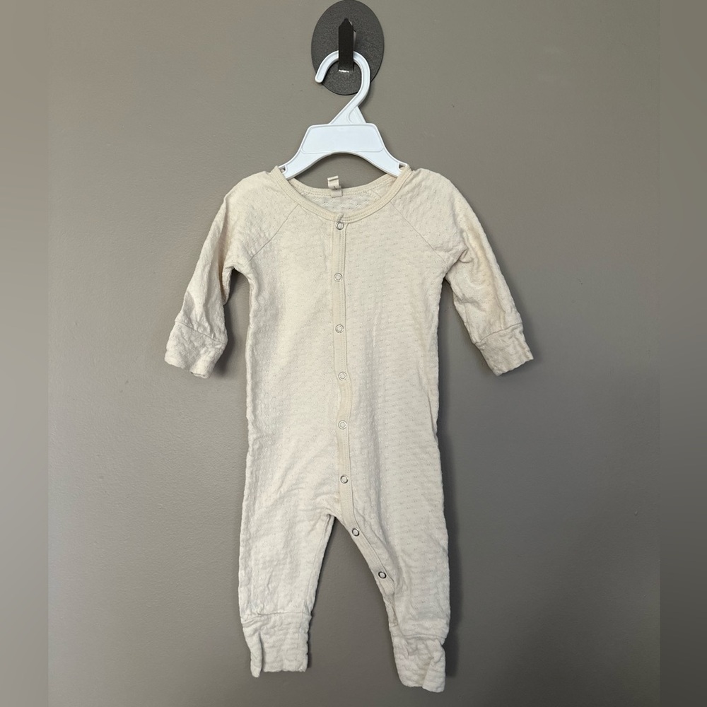 Quincy Mae Cream Kids One Piece Bodysuit